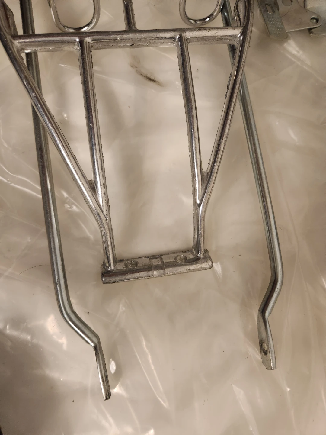 Silver Bicycle Rear Rack with Hardware - photo 3