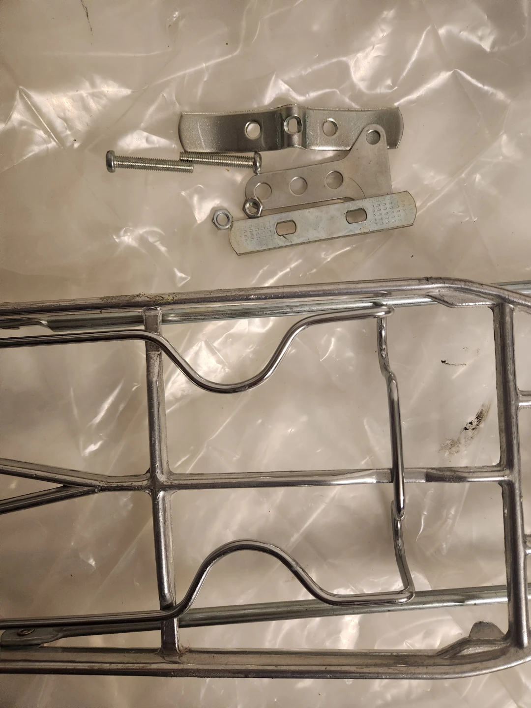 Silver Bicycle Rear Rack with Hardware - photo 5
