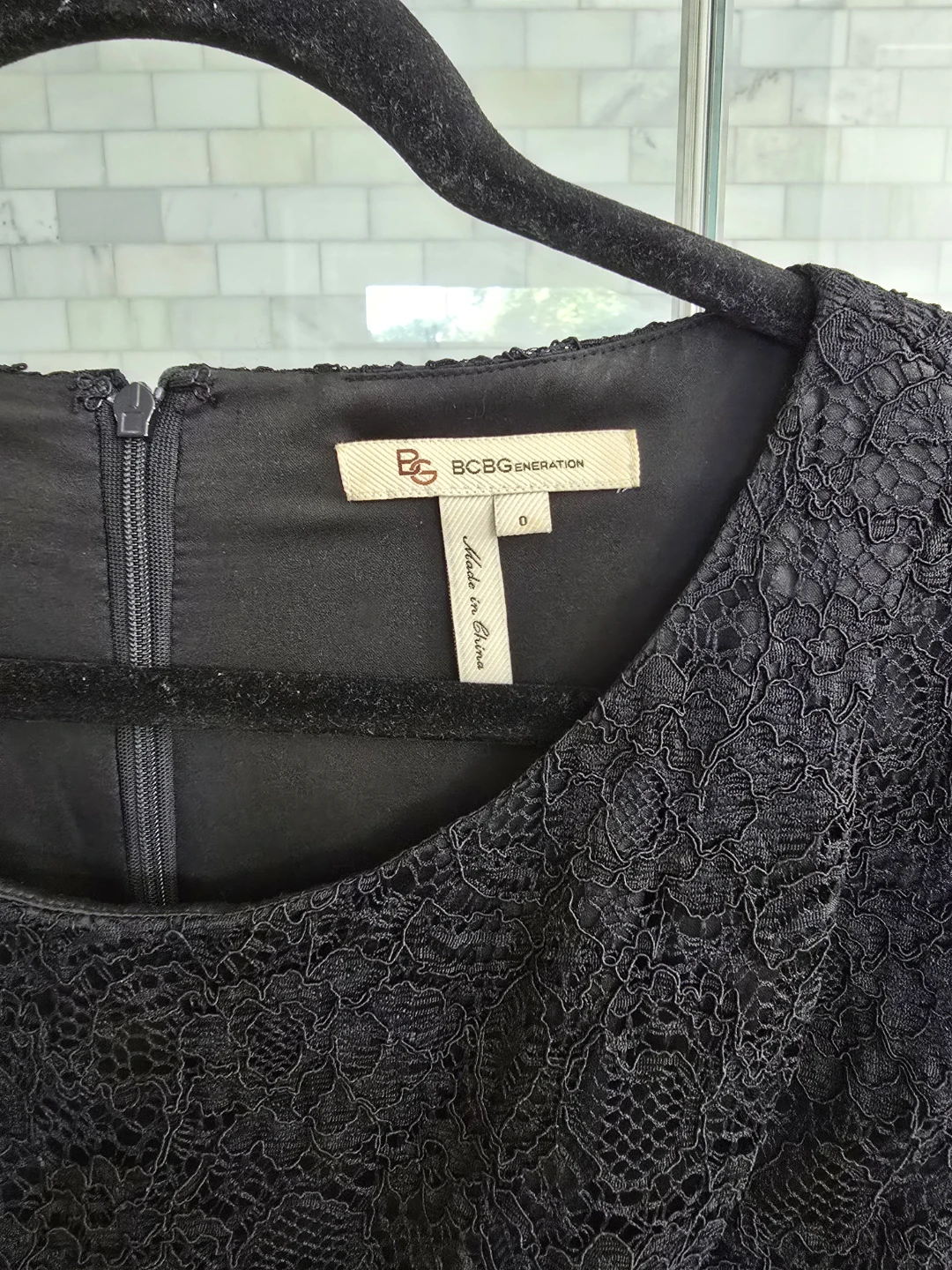 BCBG Generation Black Lace Dress Size 0 - photo 5