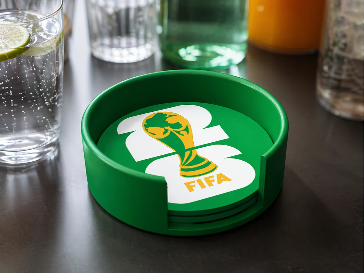 ​⚽ Custom 3D-Printed FIFA World Cup 2026 Coaster Set 🥤