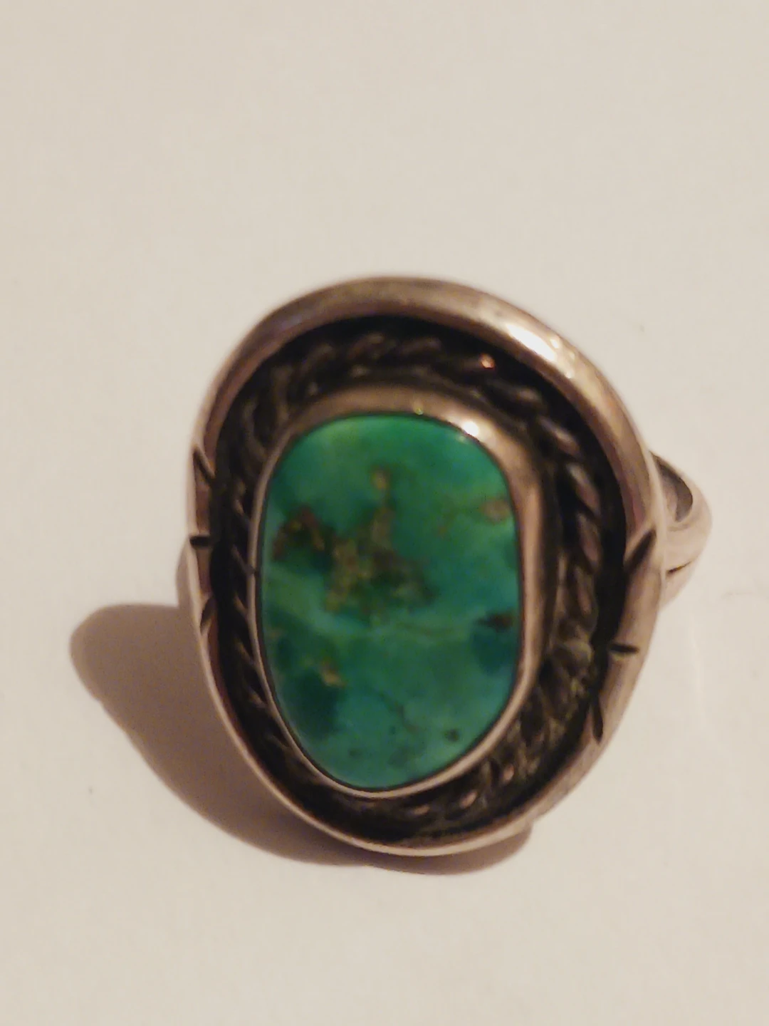 Navajo Sterling Silver 925 Turquoise Stone Ring. 7. - photo 2