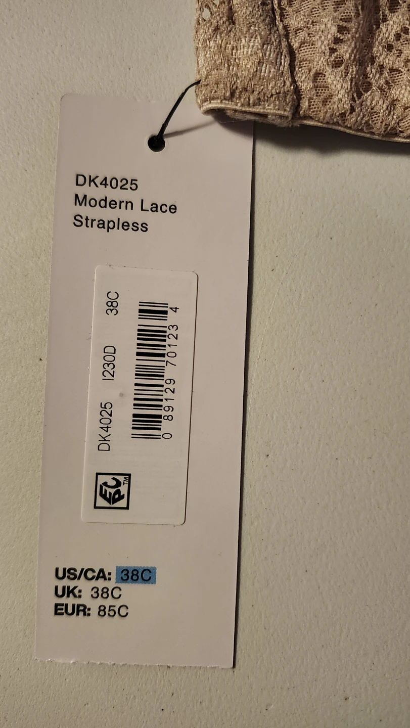 DKNY Modern Lace Strapless Bra 38C - photo 3