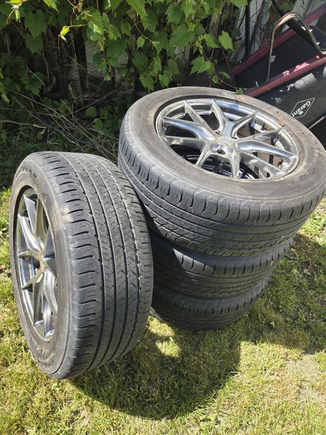 Set of 4 Goodyear Tires and Rims