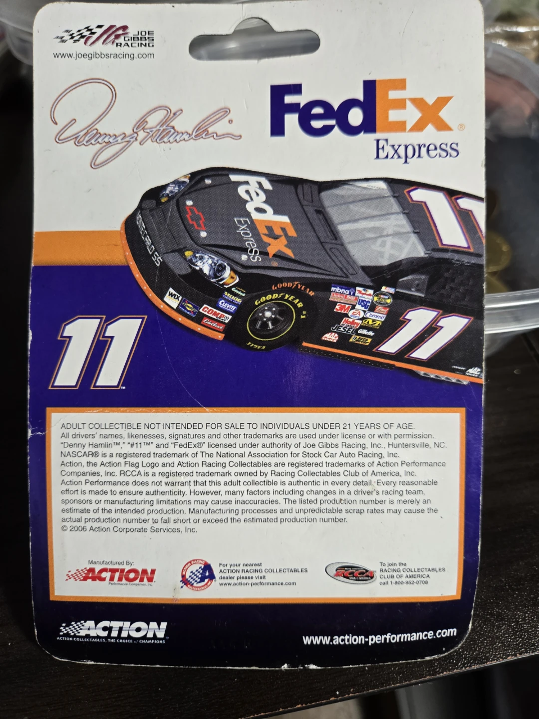 Action 1:64 Scale Stock Car 11 FedEx Express - photo 2