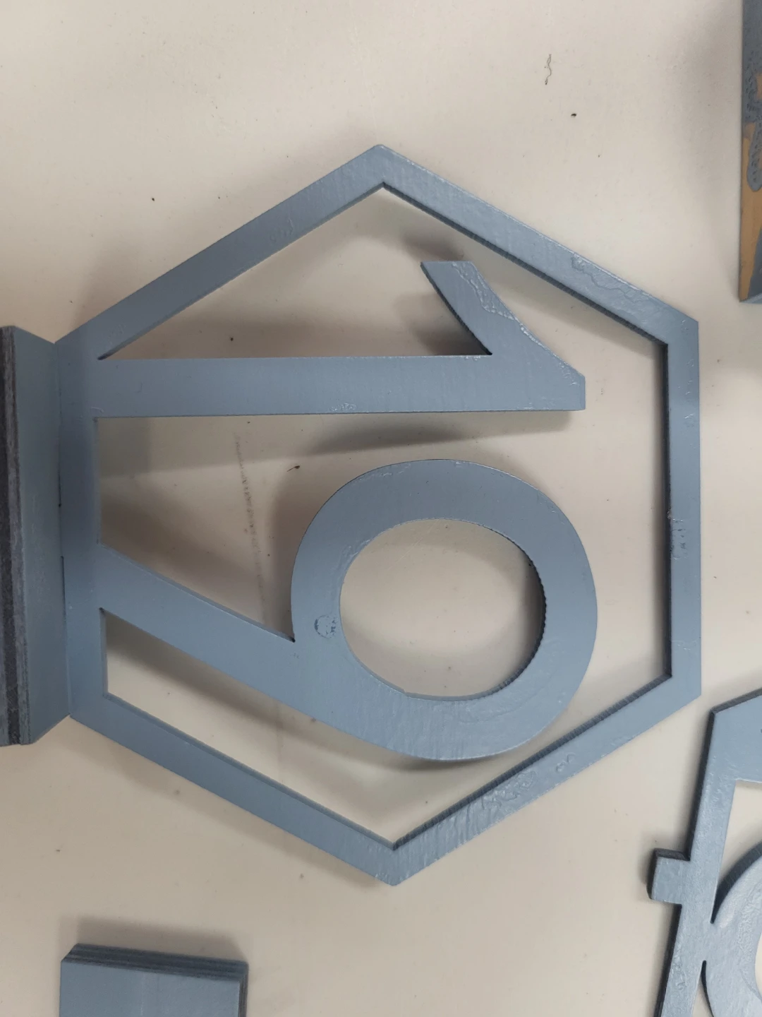 Table Numbers Hexagonal Geometric Design - photo 2