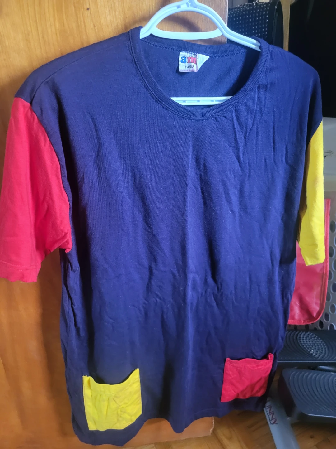 VINTAGE Amica Paris-Milan Colour Block T-Shirt