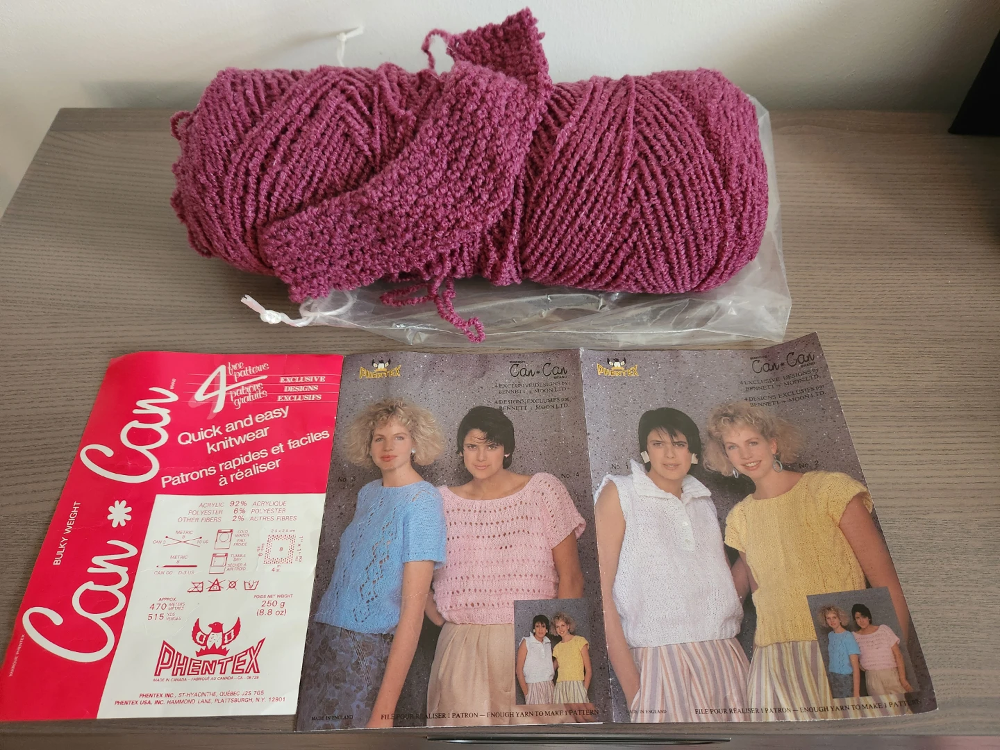 Can-Can Knitwear Patterns with Phentex Yarn