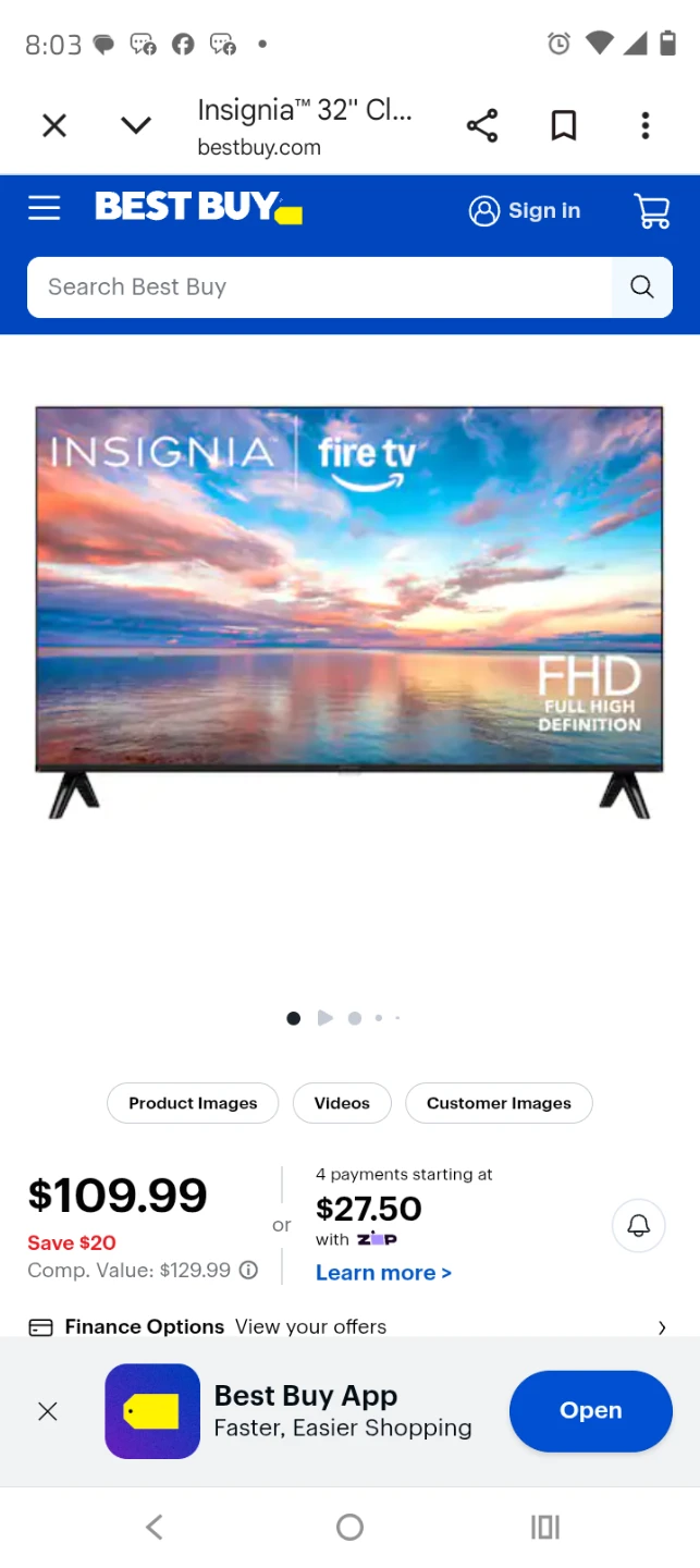 Insignia 32" F20 Series Fire TV LED HD - photo 2
