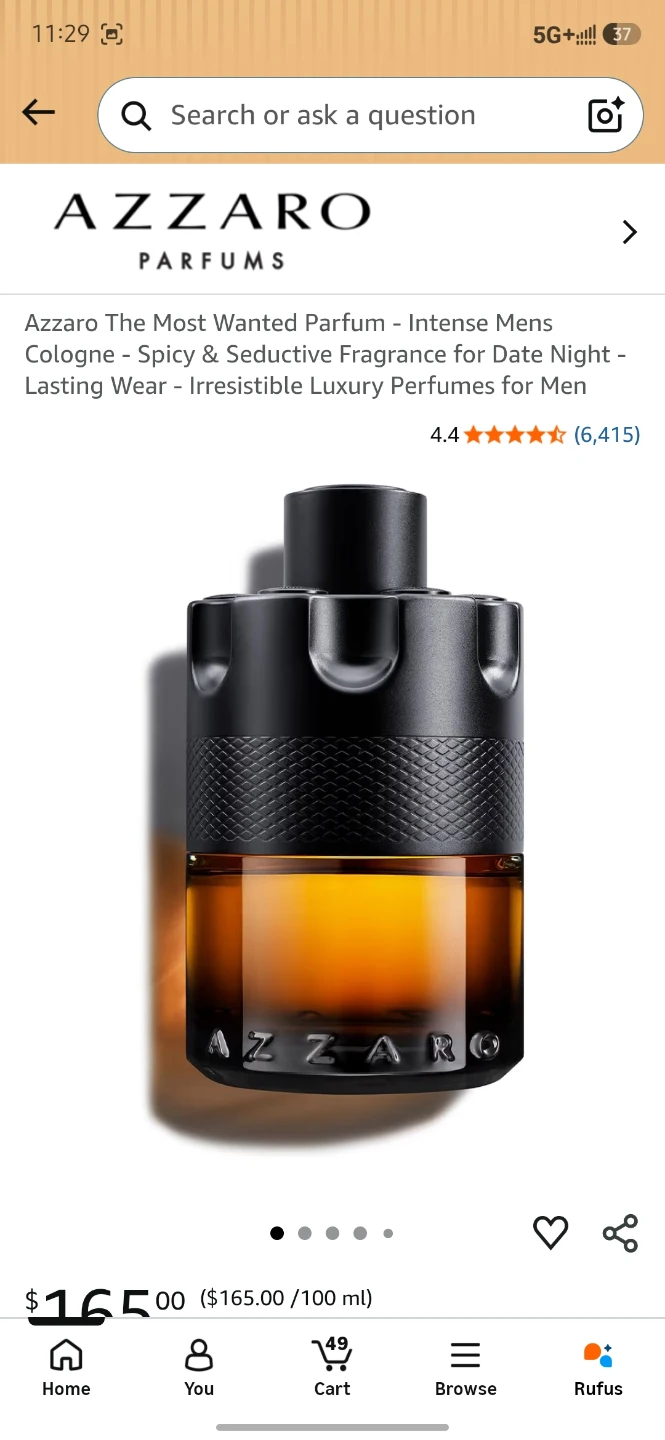 Azzaro The Most Wanted Parfum Intense Men's Cologne 100ml