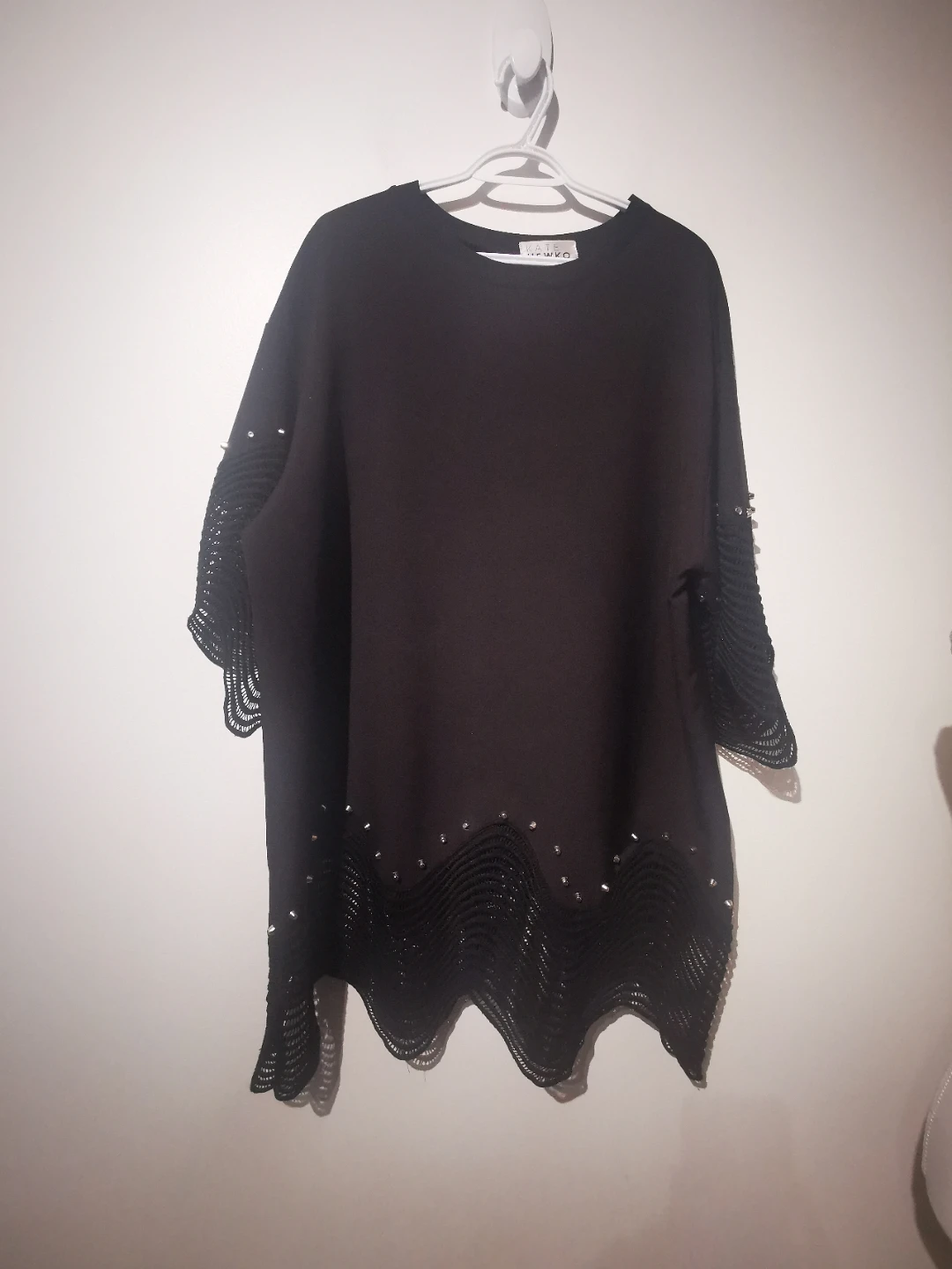 Kate hewko one size Black Embellished Tunic Top - photo 2