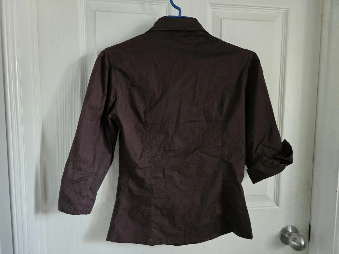 ⚽ Unique, Stylish Women's Brown Button-Up Shirt (Multi-Closure!) - photo 5