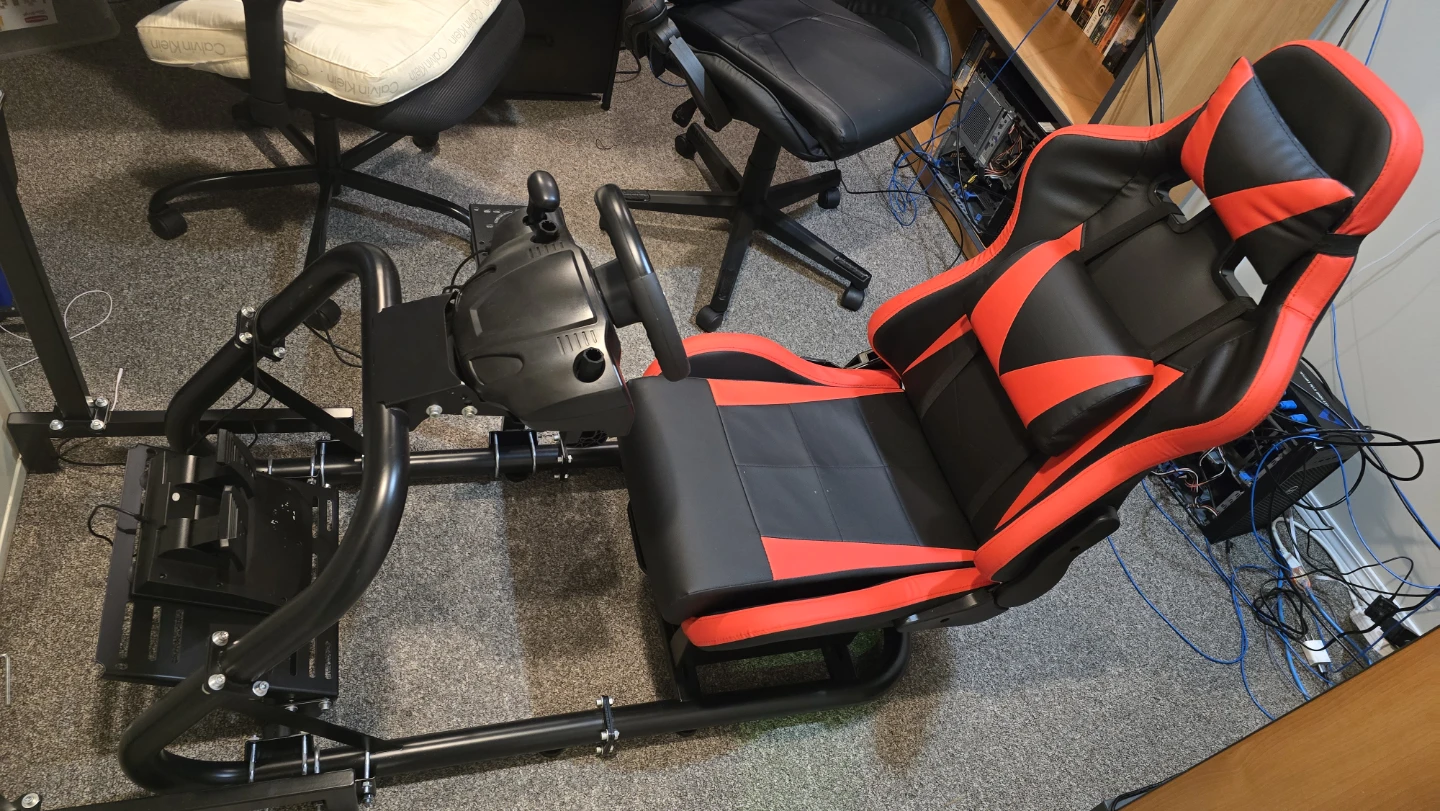 Gaming Racing Wheel Stand with Seat