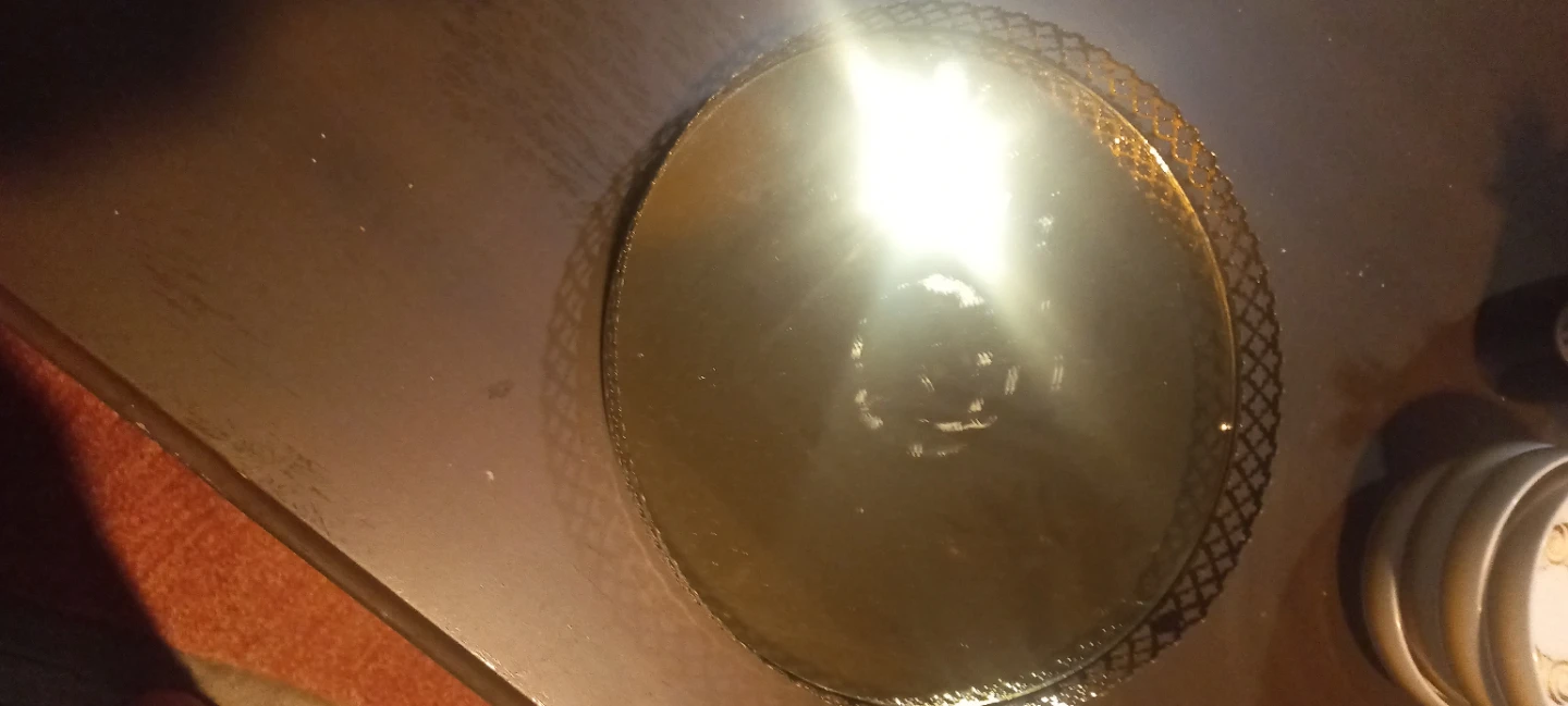 Gold Tone Decorative Serving Tray - photo 2