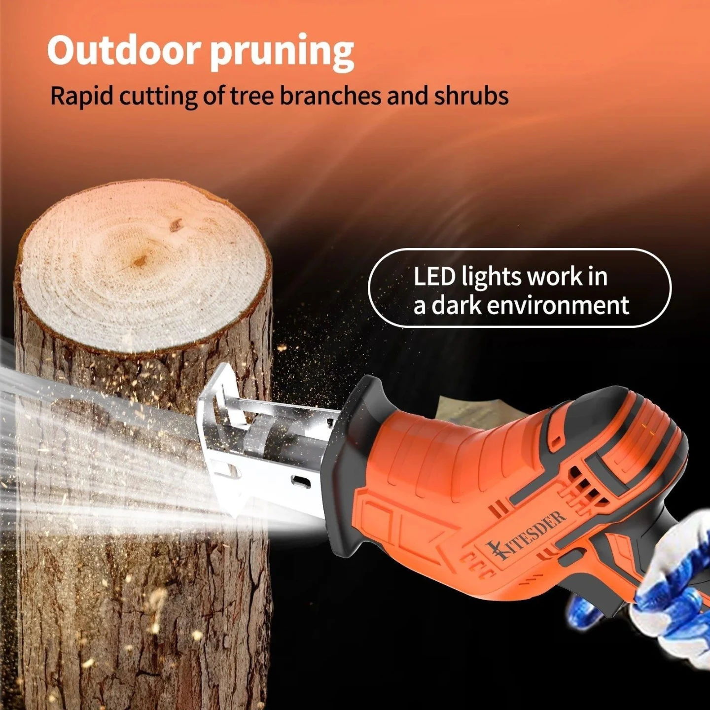 Kitesder 20V Cordless Reciprocating Saw Kit - photo 3