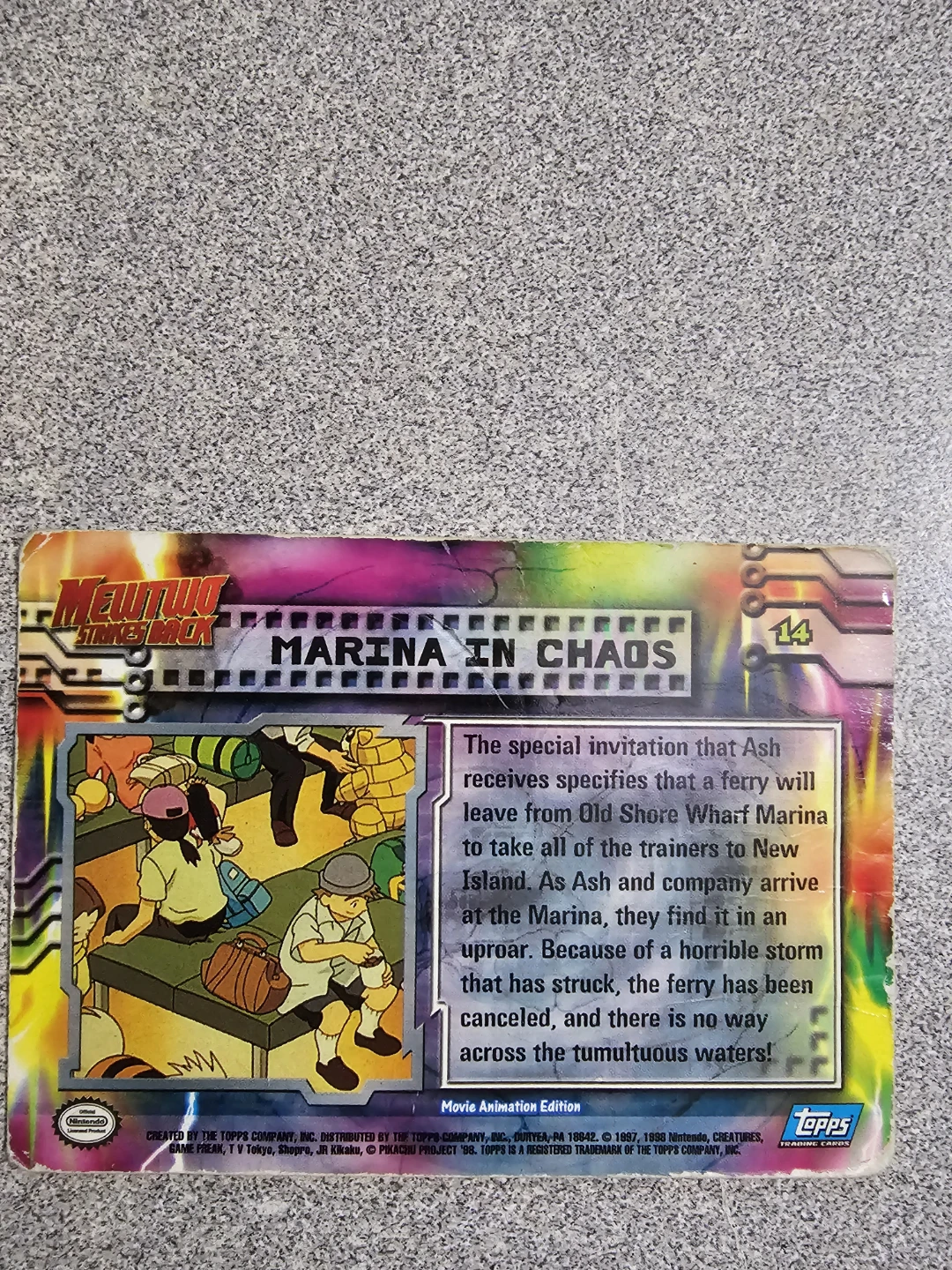 Pokemon "Mewtwo Strikes Back" "Marina in Chaos" Trading Card #14 - photo 2