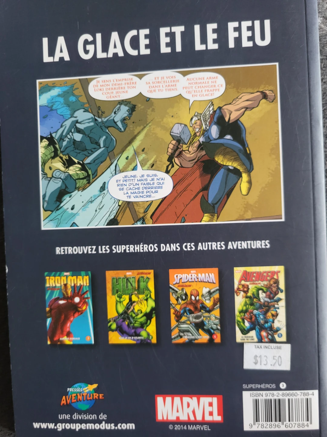 Marvel Thor La Glace et le Feu Graphic Novel - photo 2