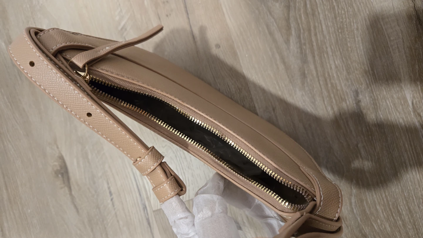 Tan Crescent Shoulder Bag - photo 2