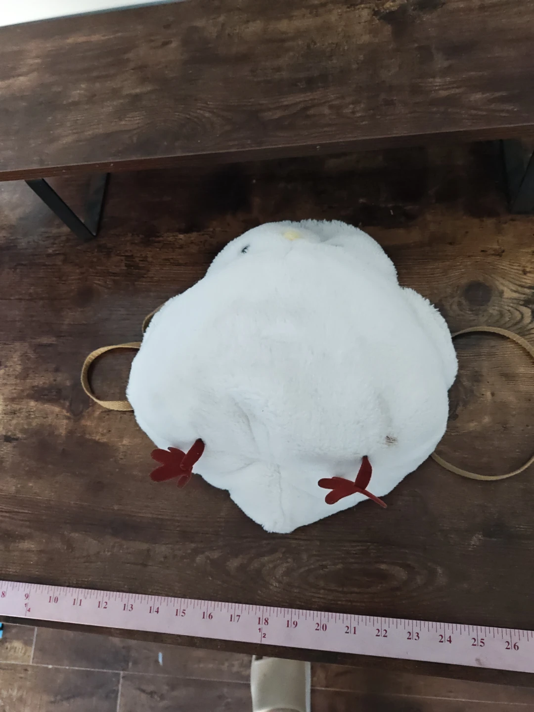 White Plush Bird Crossbody Bag - photo 3