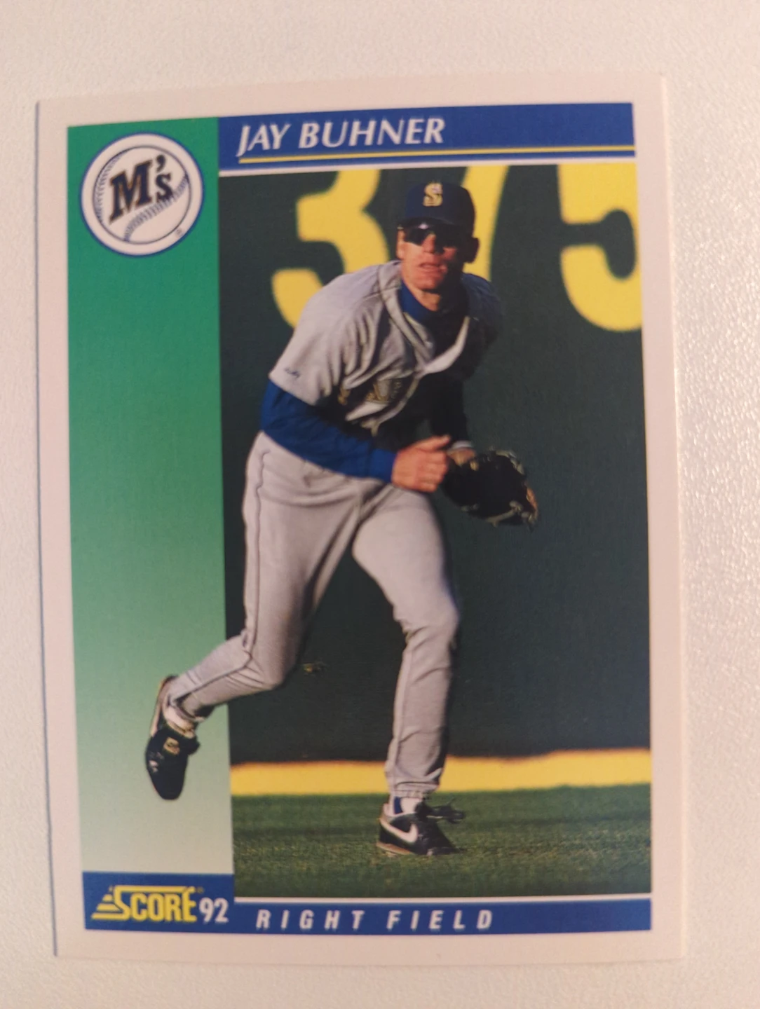 1992 Score Jay Buhner Baseball Card ⚽