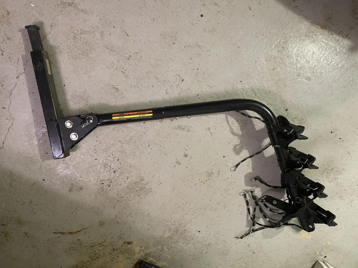 Black Hitch Mounted 4 Bike Rack