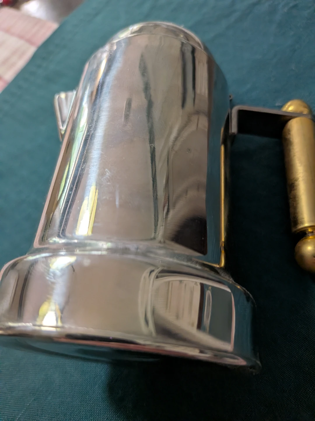 Inox Stainless Steel Mocha Pot and Cream  Pitcher.