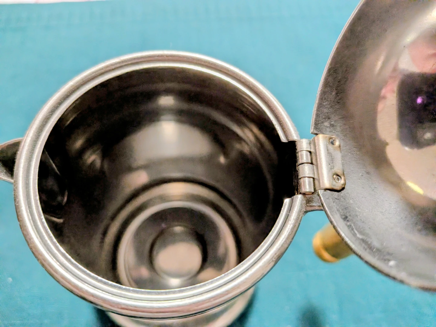 Inox Stainless Steel Mocha Pot and Cream  Pitcher. - photo 2