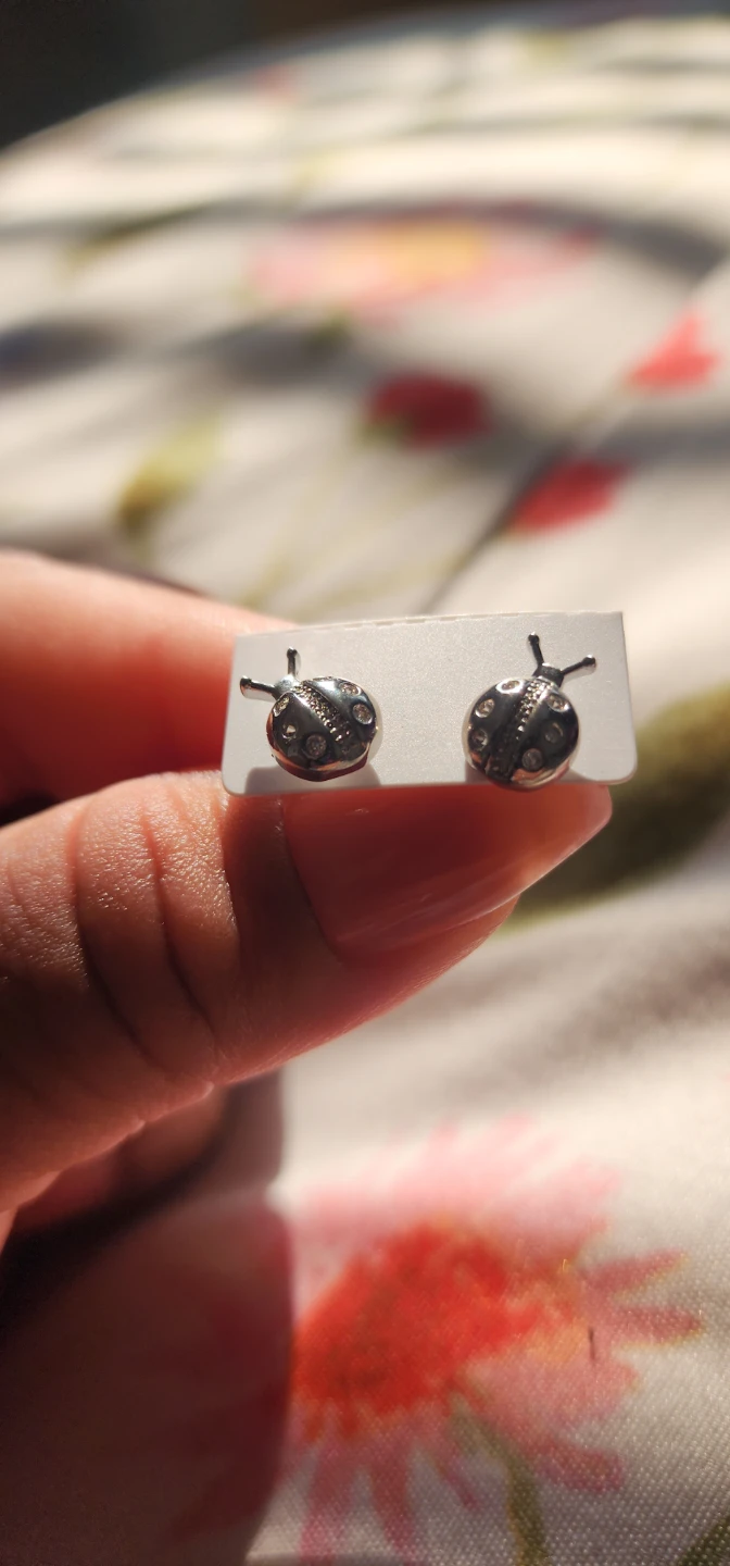 Cute Ladybug Stud Earrings - photo 5