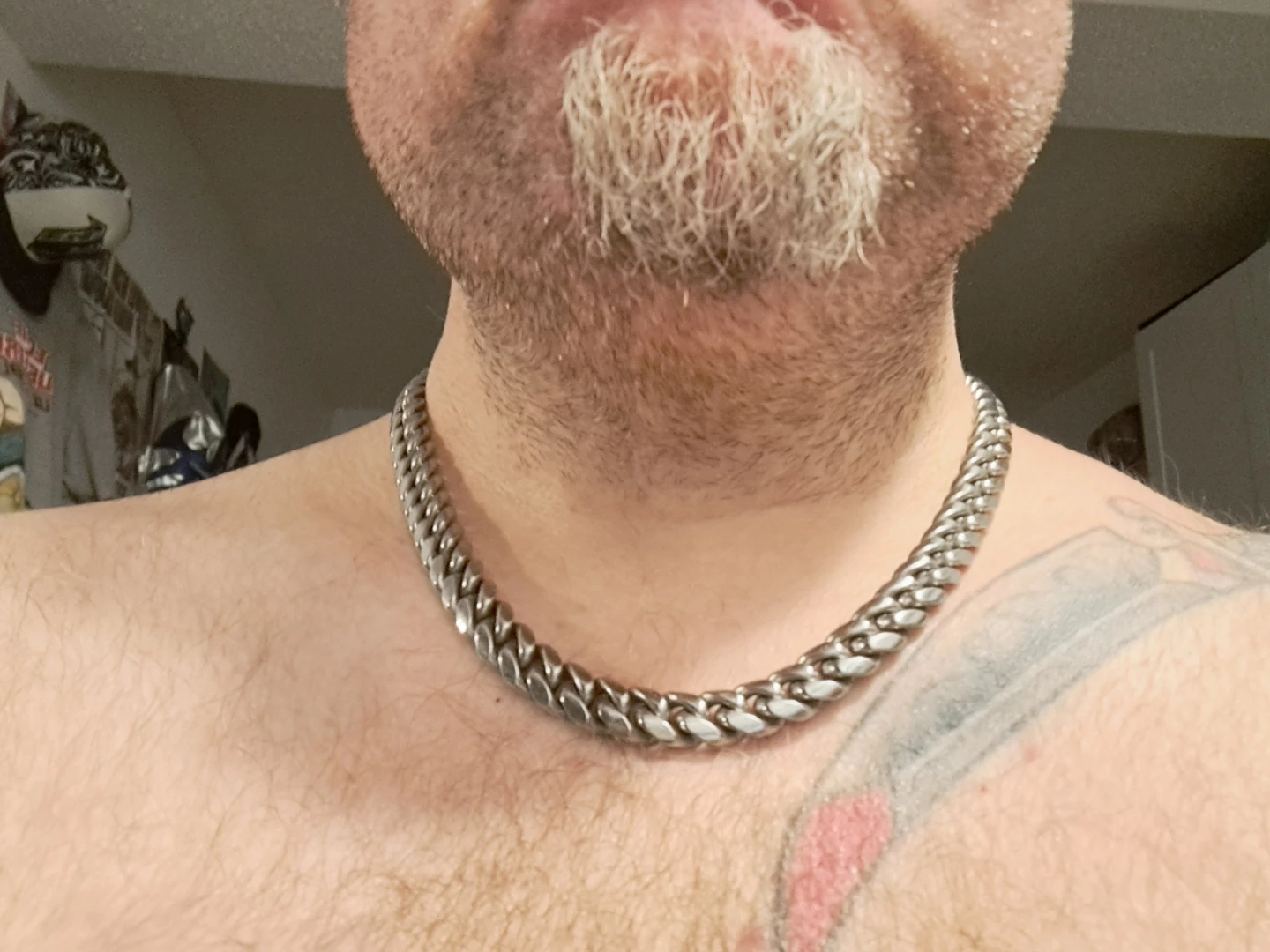 Silver Curb Chain Necklace with Rhinestone Clasp - photo 5