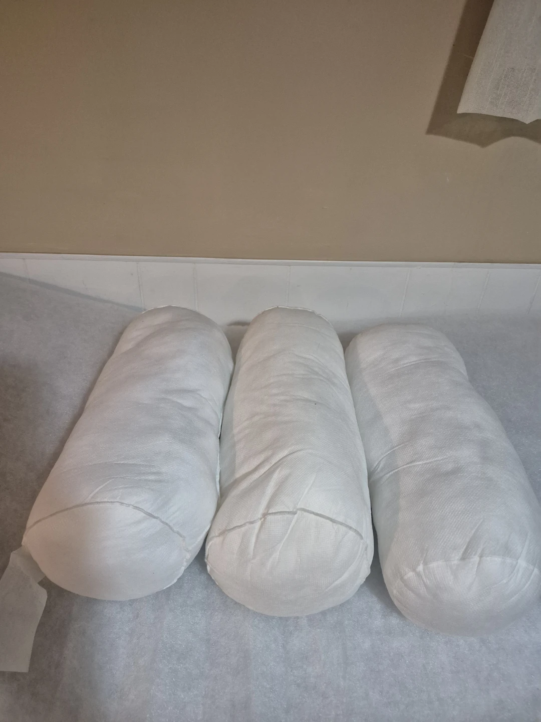 White Bolster Pillow form, 3 to choose from, price per each - photo 3