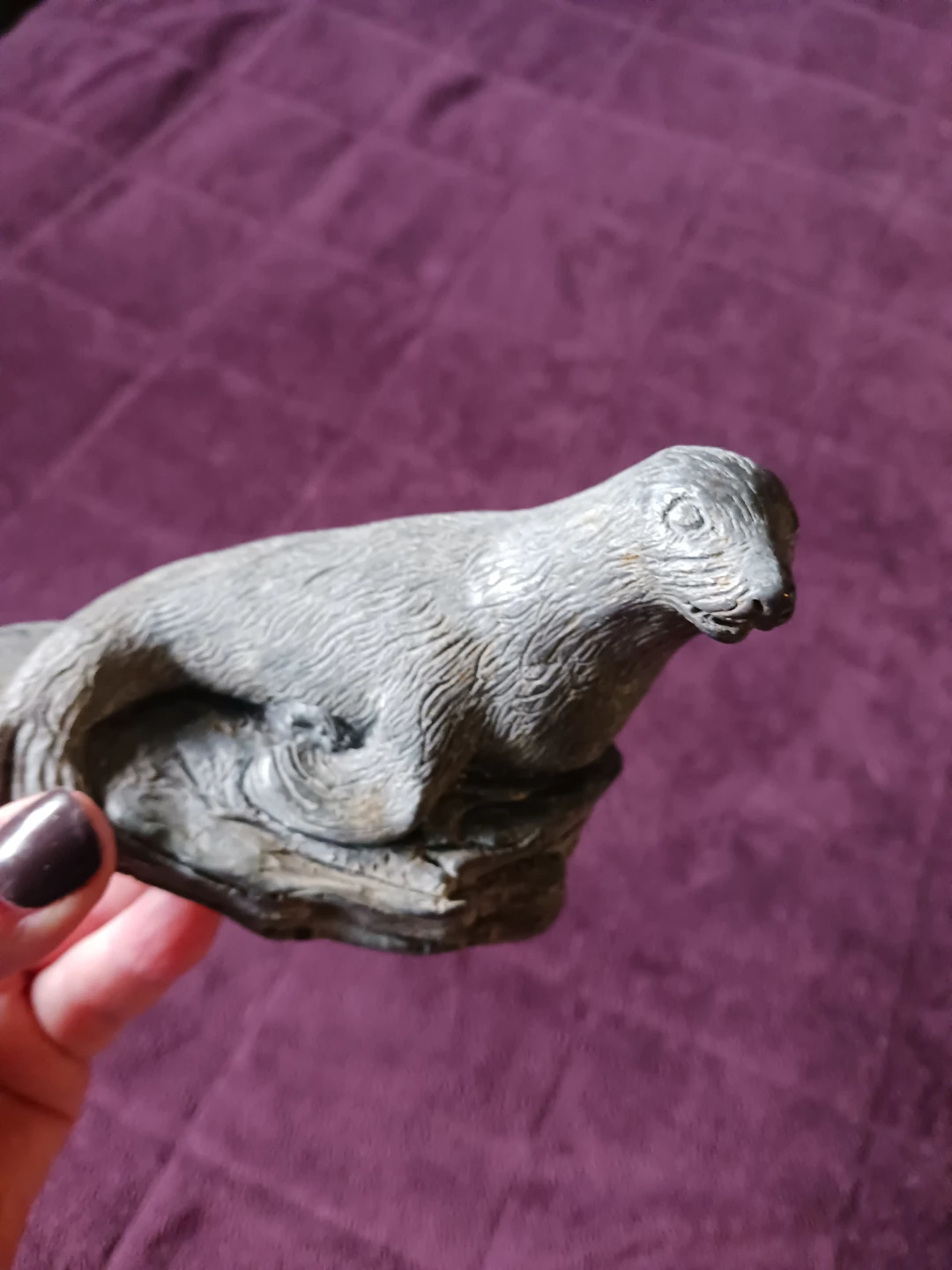 Carved Soap Stone Seal Figurine - photo 3