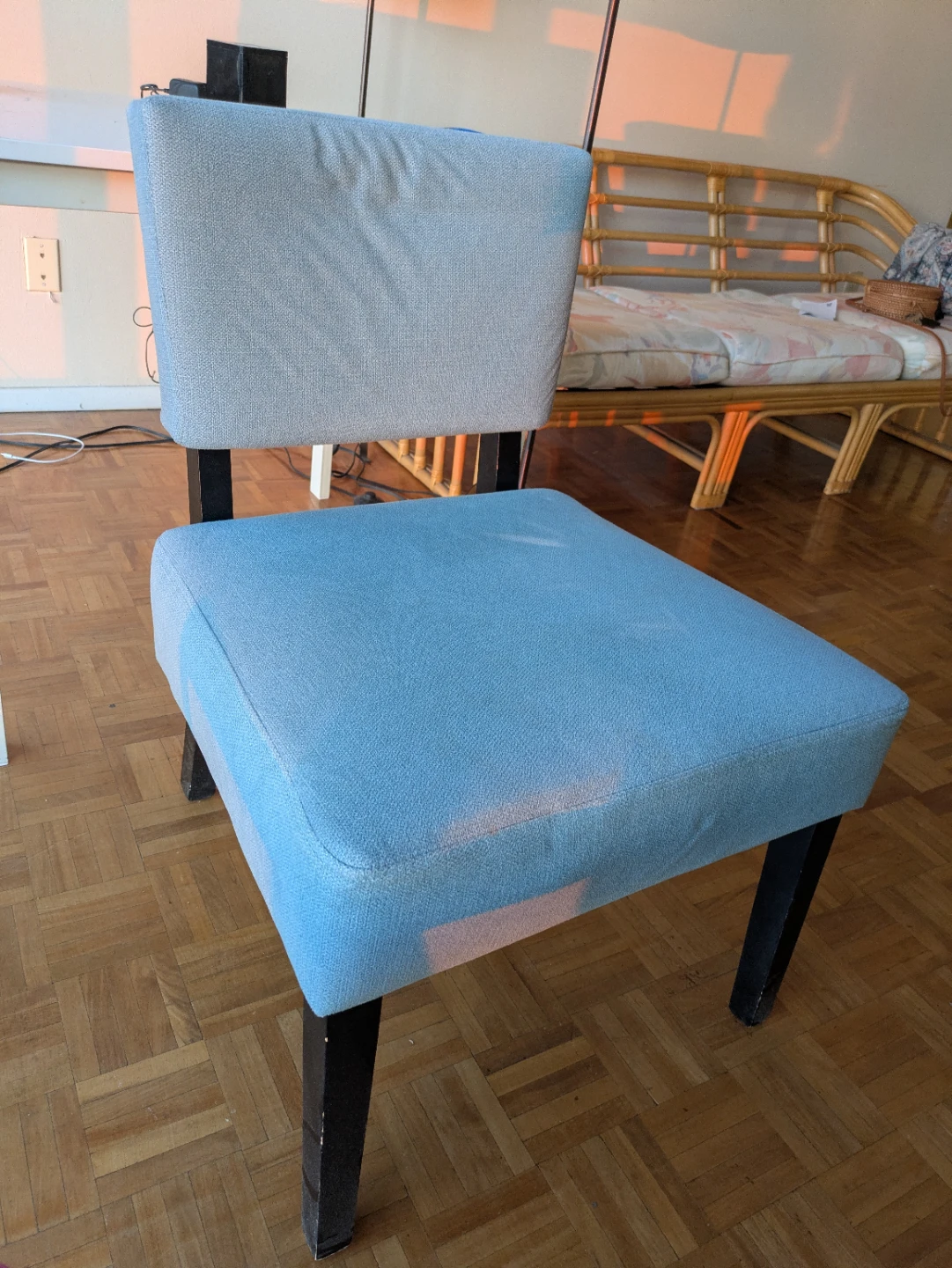 Upholstered Dining Chair (Blue)