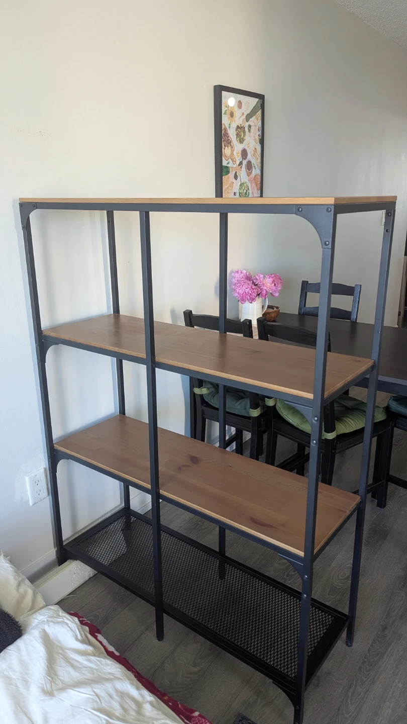 FJÄLLBO Metal and Wood Shelf Unit - photo 2
