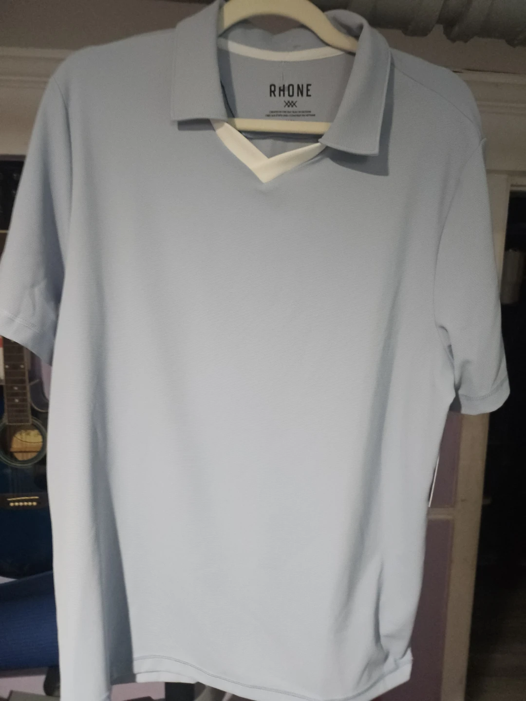 Rhône Men's Light Blue Polo Shirt - Size M/M - photo 2