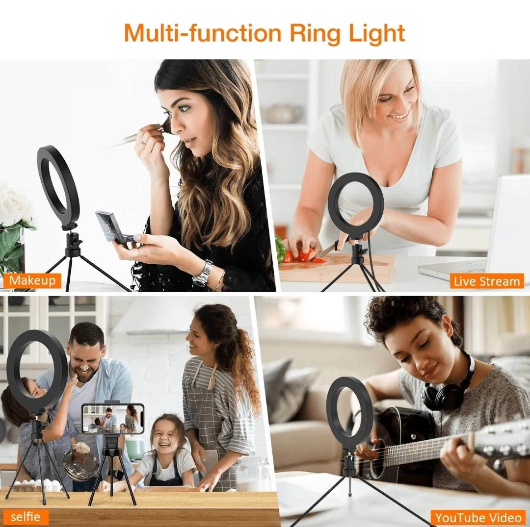 NEW Selfie Ring Light Phone Holder remote control 3 colour - photo 2
