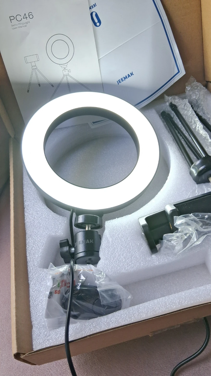 NEW Selfie Ring Light Phone Holder remote control 3 colour - photo 5