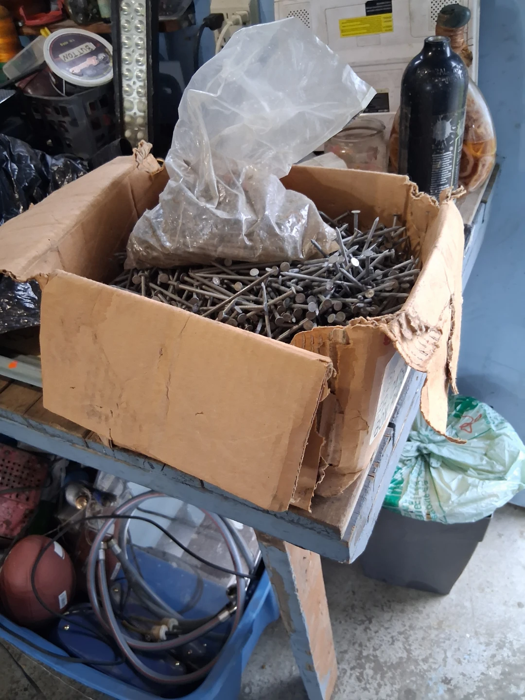 Box of assorted nails
