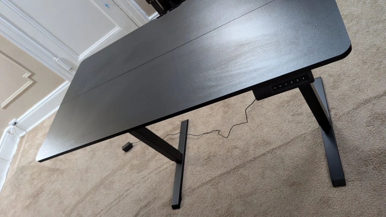 Black Standing Desk - Electric Height Adjustable