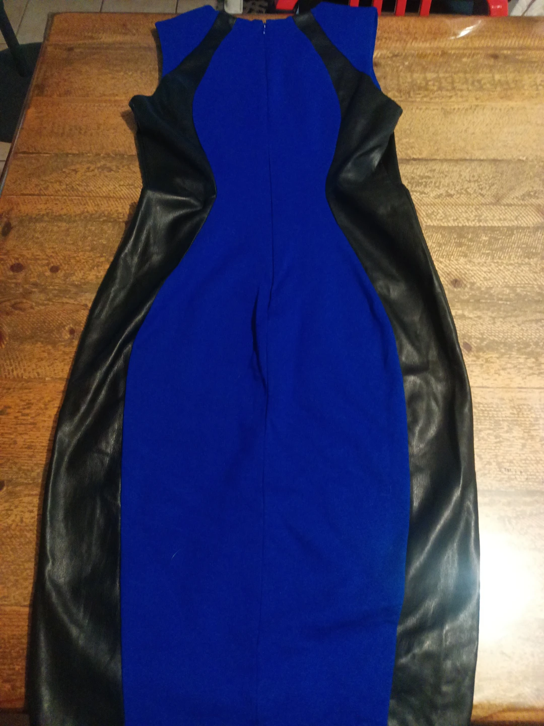 Eva Longoria Women's Blue & Black Sheath Dress Size M - photo 2