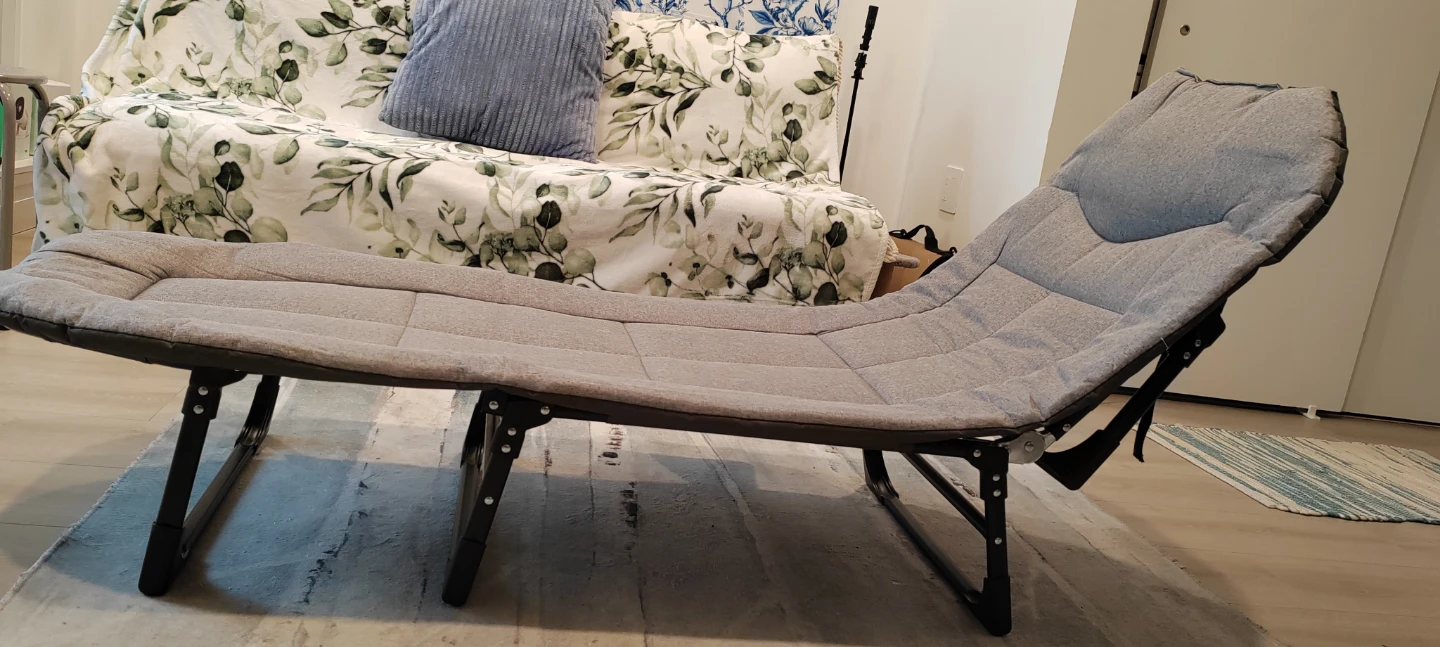 Grey Padded Lounger Chair - photo 2