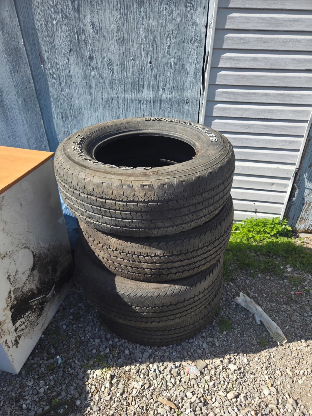 Four 275/65R18 M+S Tires. WRANGLERS