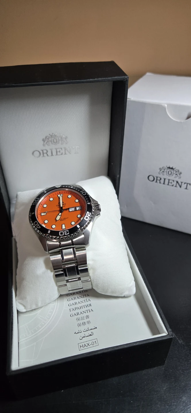 Orient Ray II Automatic Dive Watch - Orange Dial - photo 2