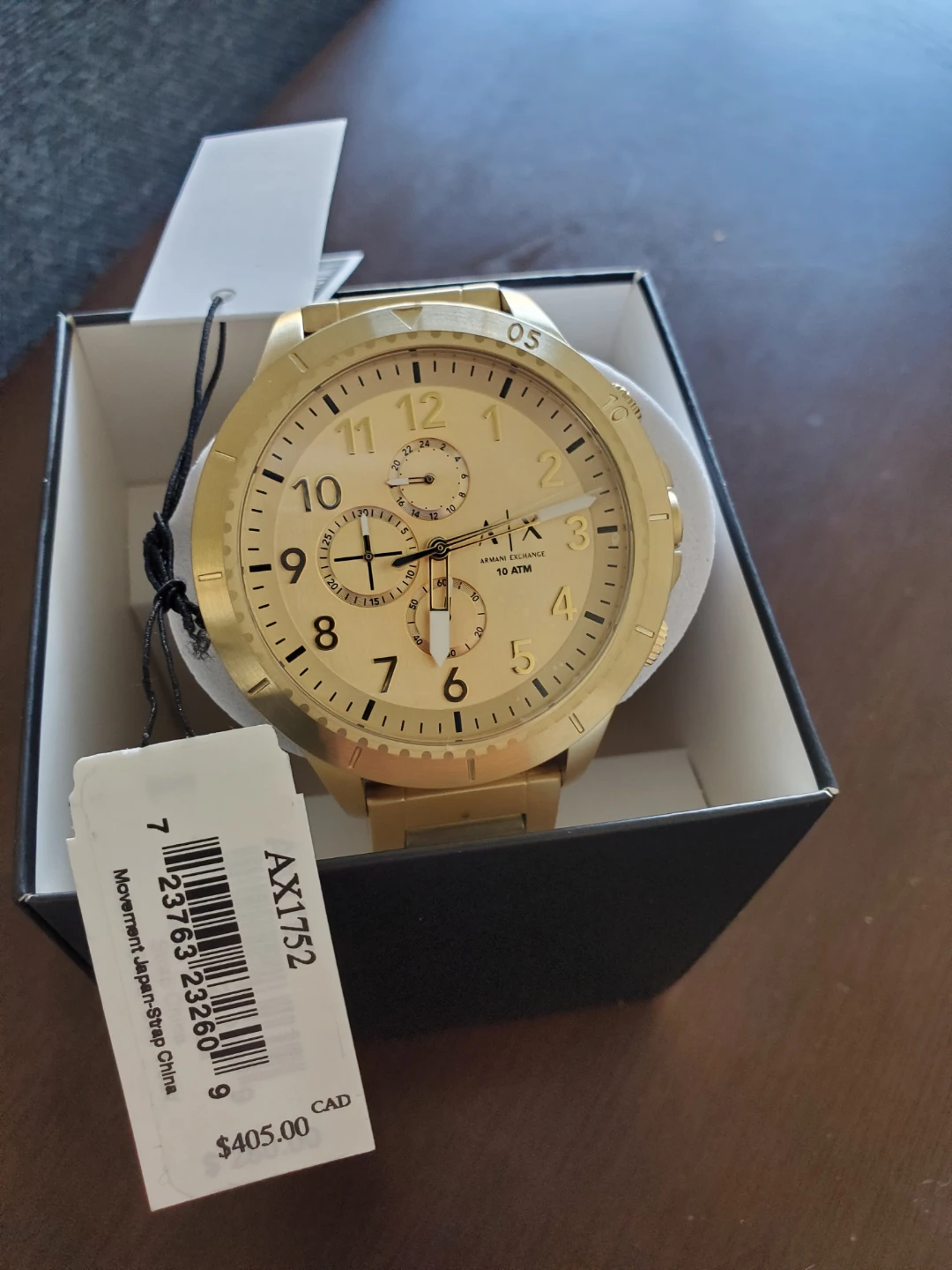 Armani Exchange AX1752 Gold Tone Watch