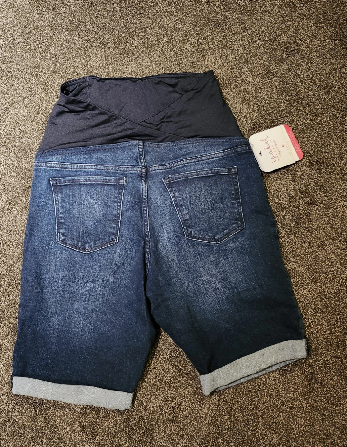 Isabel Maternity Crossover Panel Bermuda Shorts Size 4 - photo 2