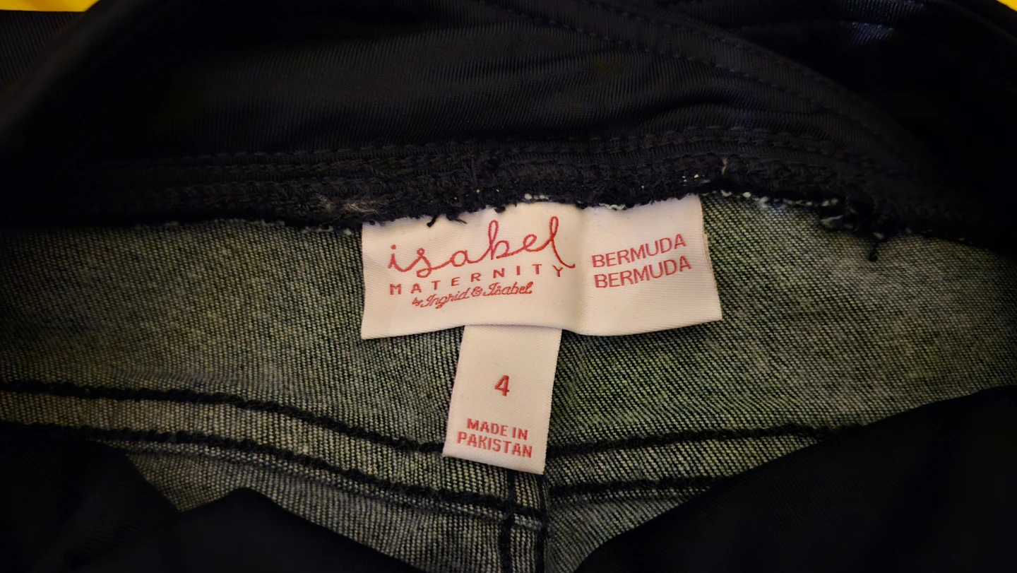 Isabel Maternity Crossover Panel Bermuda Shorts Size 4 - photo 4