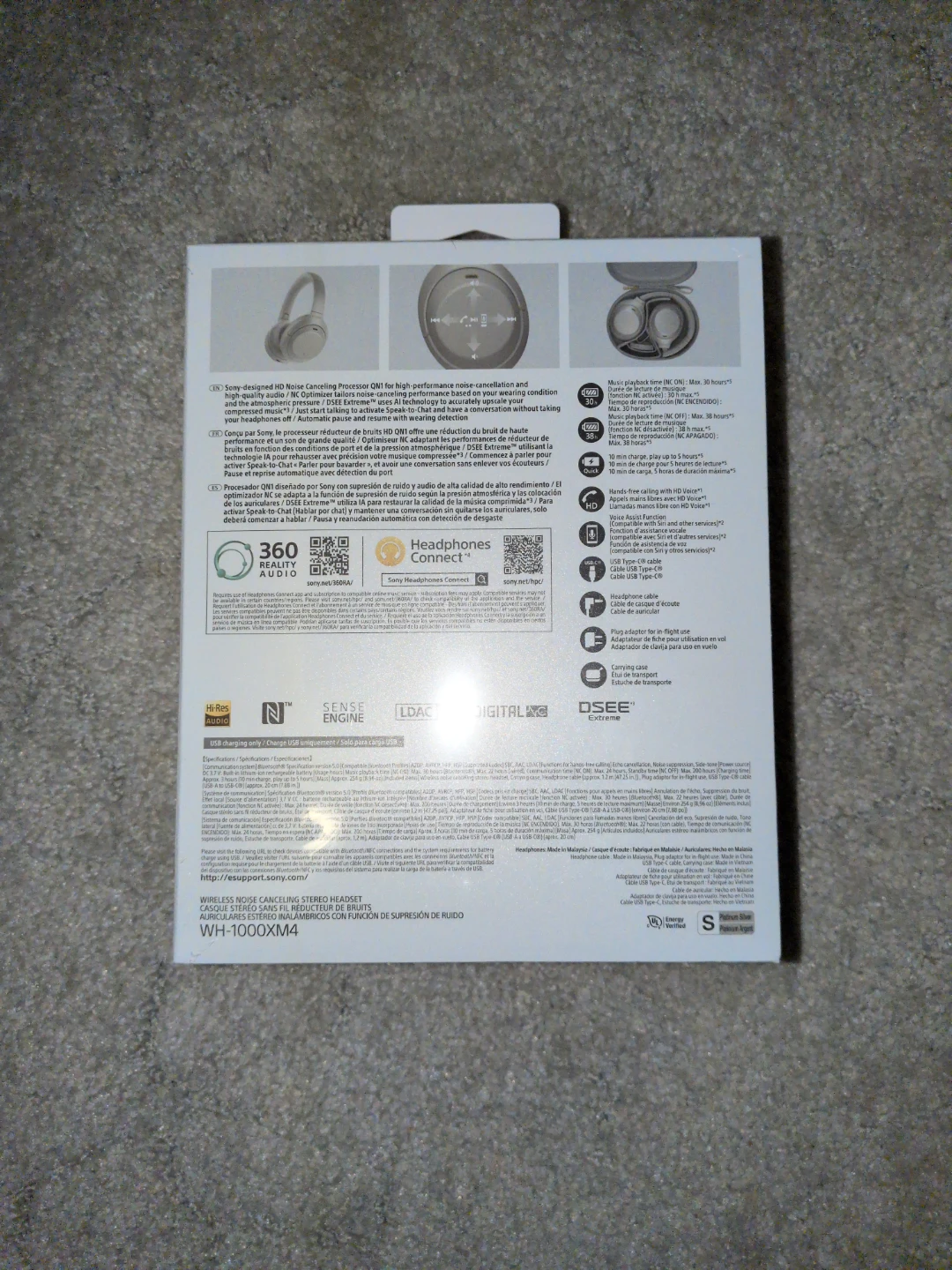 Sony WH-1000XM4 Wireless Noise Cancelling Headphones - photo 2