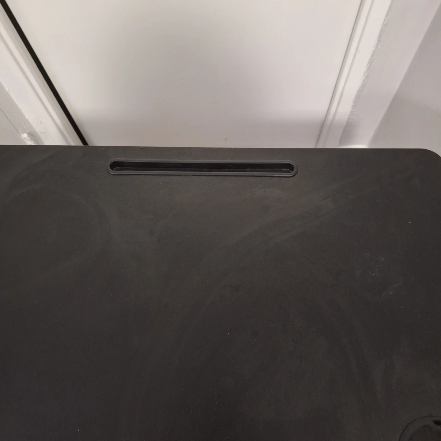 Black Adjustable Height Rolling Laptop Desk Table - photo 2