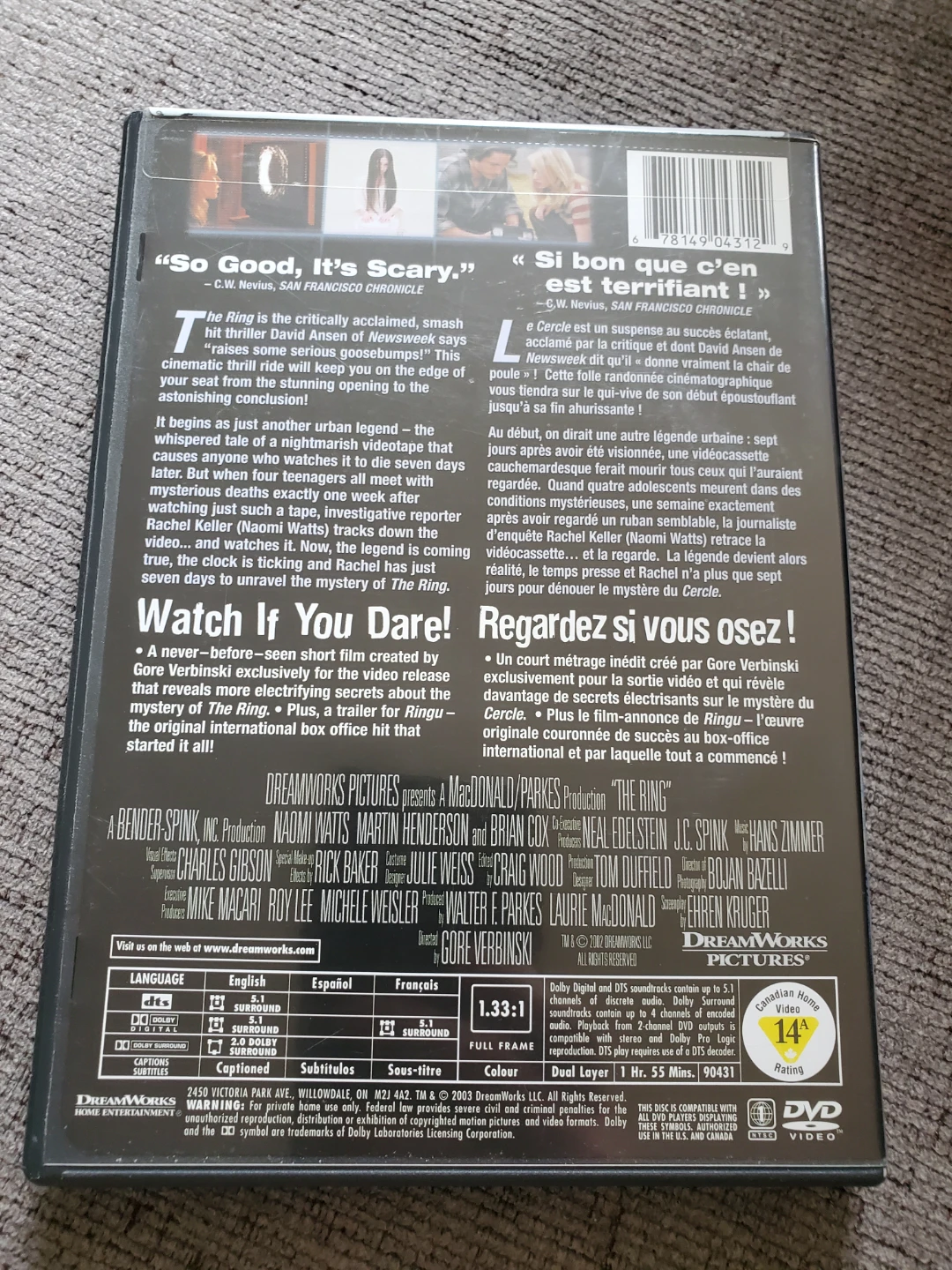 The Ring DVD ⚽ - photo 2