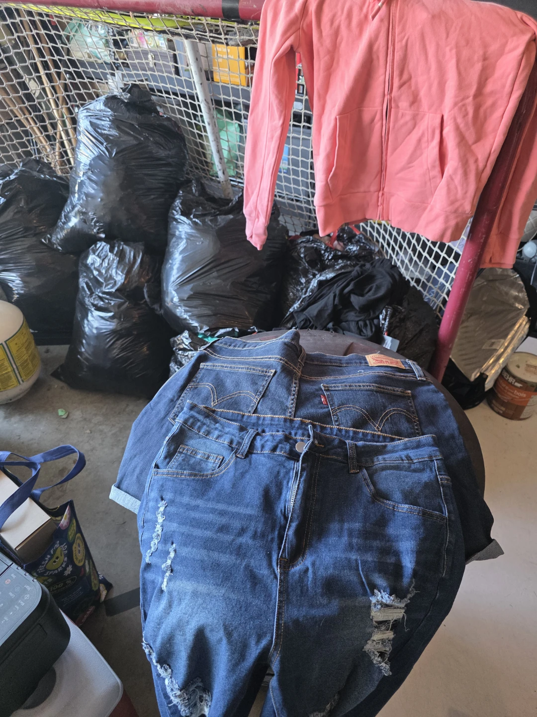 9 large bags full of women's clothes