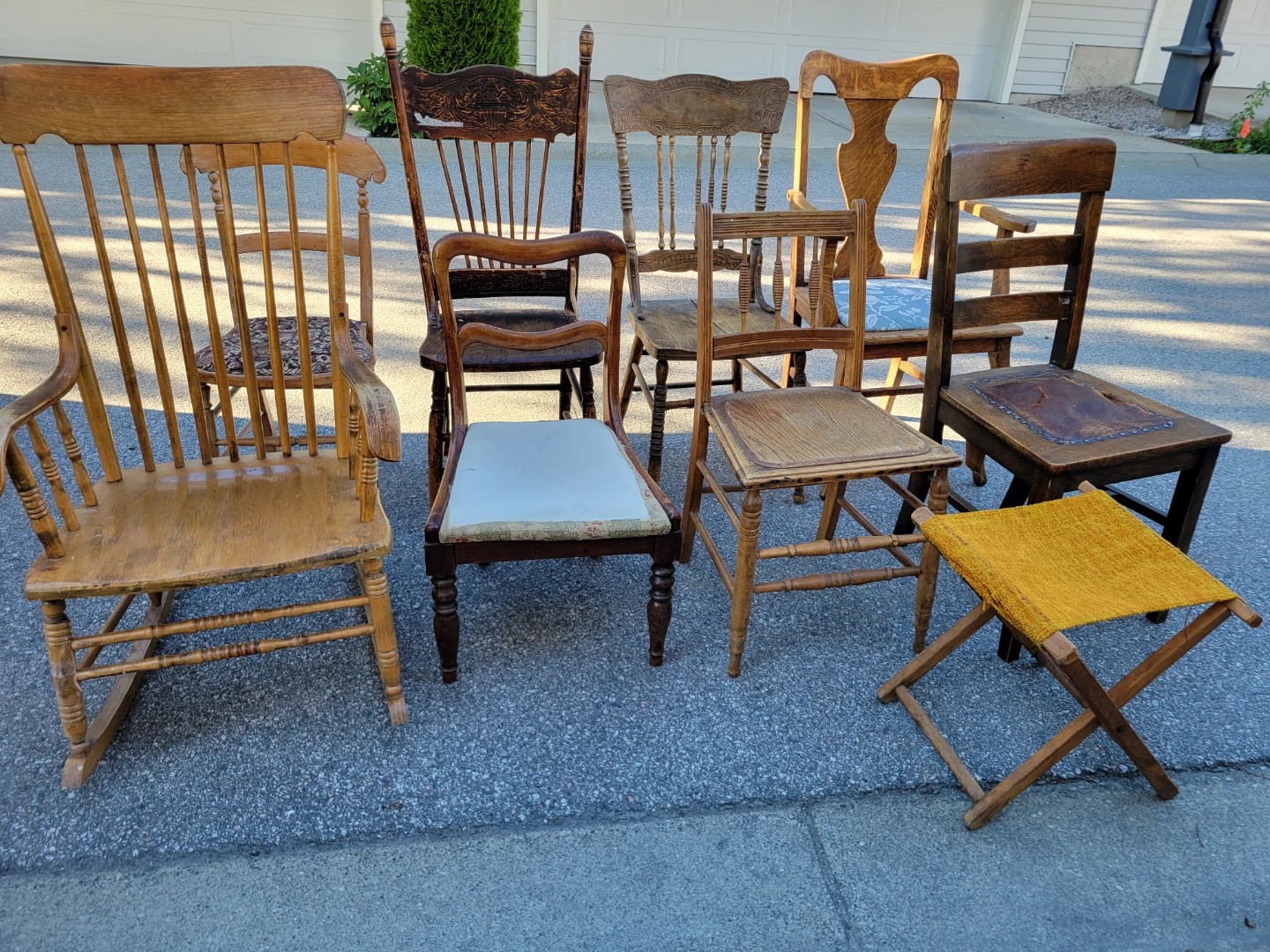 Collection of Antique Wooden Chairs. - photo 2
