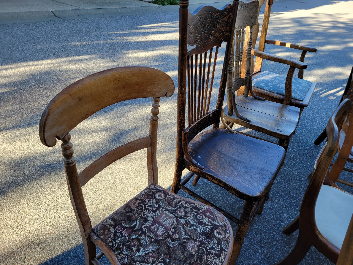 Collection of Antique Wooden Chairs. - photo 5